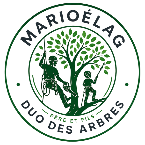 Mario Élag, duo des arbres, père et fils